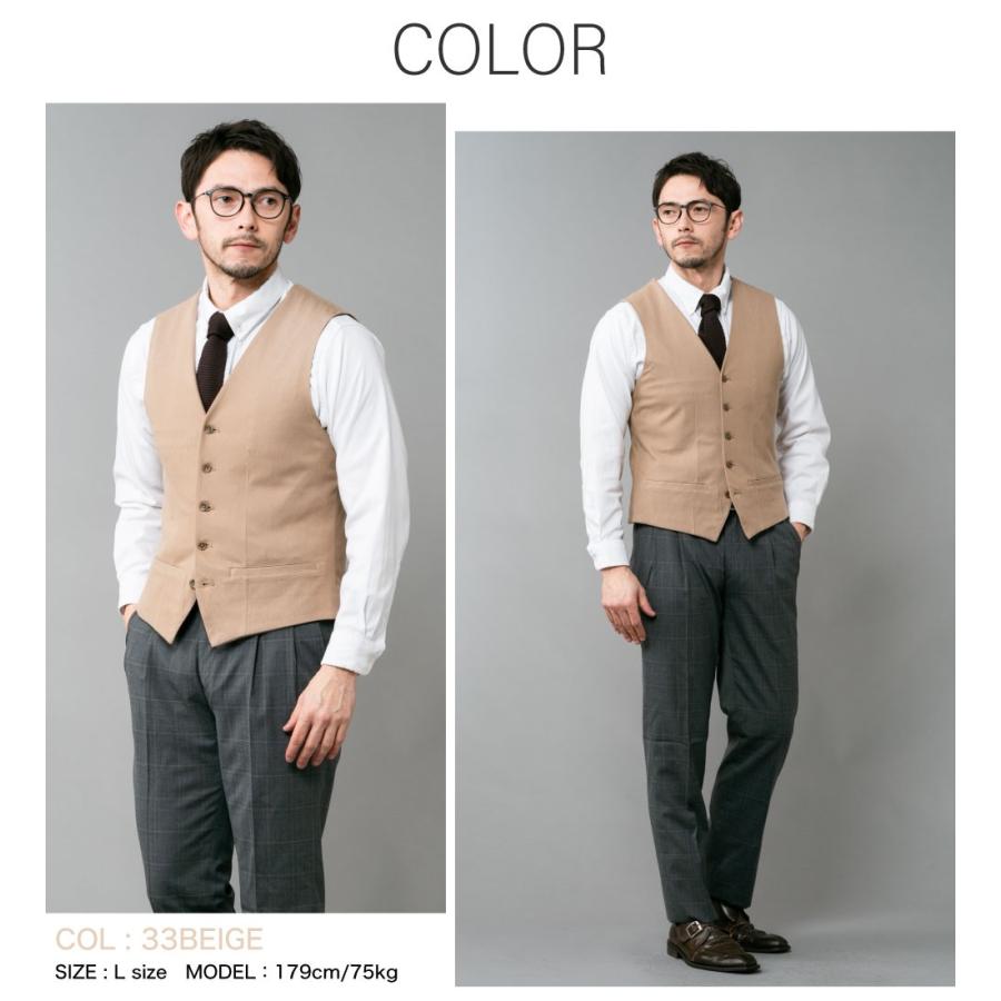 ストレッチ デニムベスト 5ボタン メンズファッション ビジネス カジュアル フォーマル M L Ll 春夏 新作 デニム セロニアス ベージュ ネイビー c Mizujin Online 通販 Yahoo ショッピング