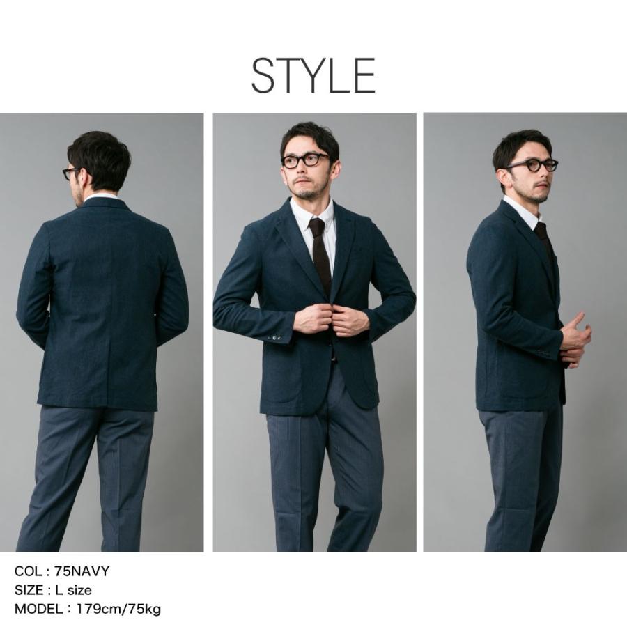 送料無料 ストレッチ テーラードジャケット メンズファッション ビジネス カジュアル フォーマル M L Ll 春夏 ブランド 新作 ニットソー素材 清涼感 c Mizujin Online 通販 Yahoo ショッピング