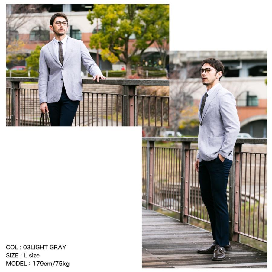 送料無料 ストレッチ テーラードジャケット メンズファッション ビジネス カジュアル フォーマル M L Ll 春夏 ブランド 新作 ニットソー素材 清涼感 c Mizujin Online 通販 Yahoo ショッピング