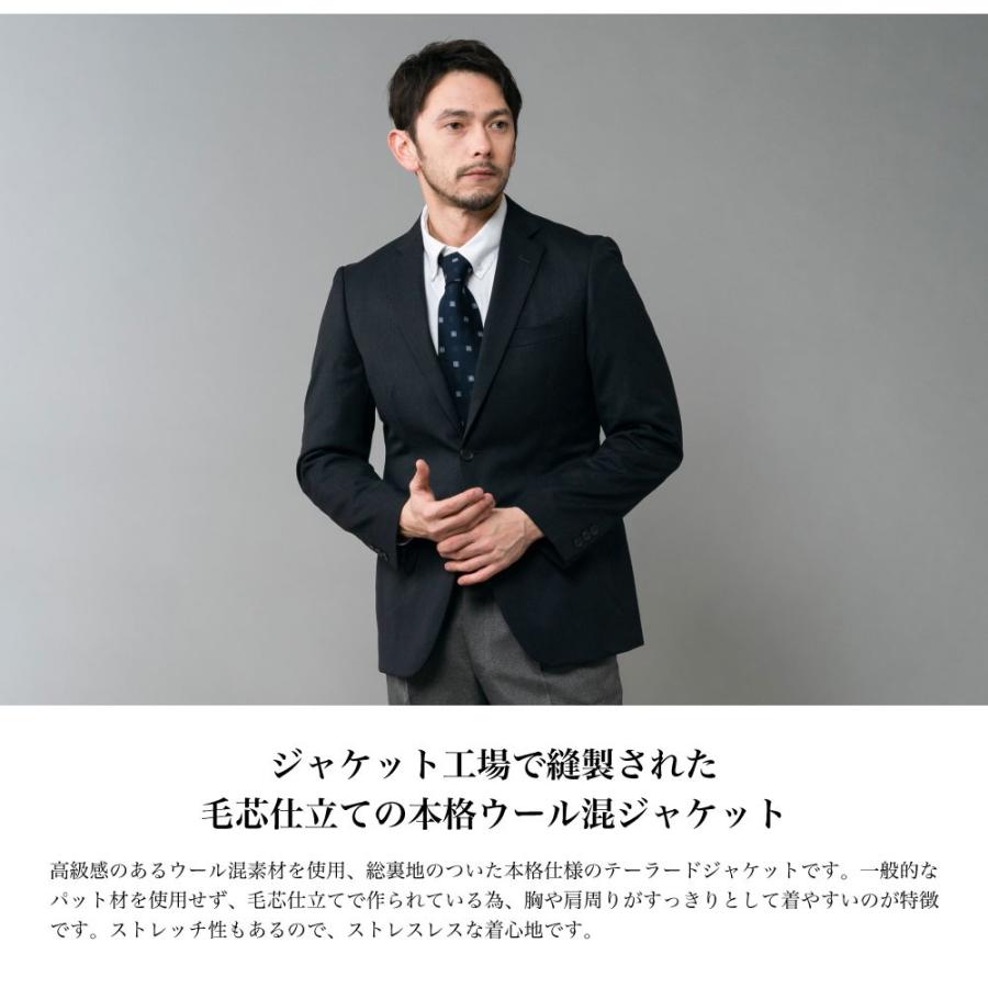 送料無料 高級生地使用 メンズ テーラードジャケット ストレッチジャケット グレー ネイビー メンズファッション ビジネス カジュアル フォーマル L Ll 春夏 5610c Mizujin Online 通販 Yahoo ショッピング