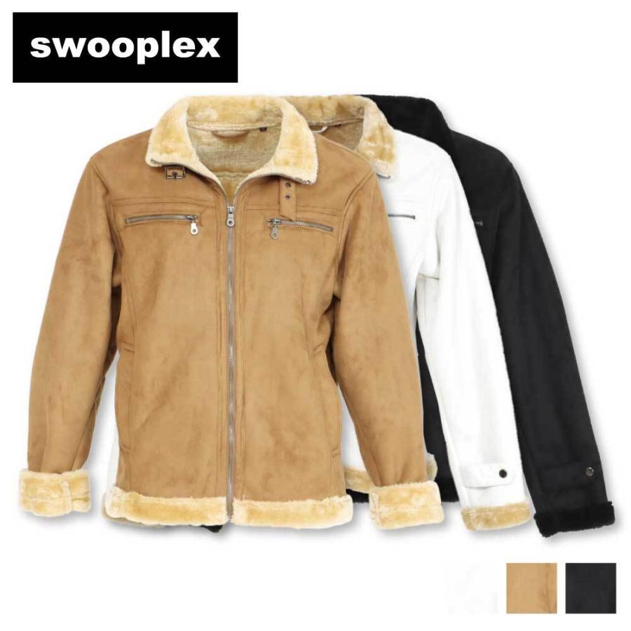 フェイクムートンブルゾン Swooplex スープレックス ユニセックス M L Ll カジュアル メンズ ブランド 10代 代 30代 40代 アイボリー ブラック ベージュ n Mizujin Online 通販 Yahoo ショッピング