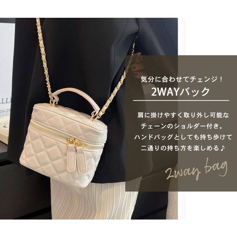 ショルダーバッグ レディース 斜め掛け チェーンバッグ キルティング