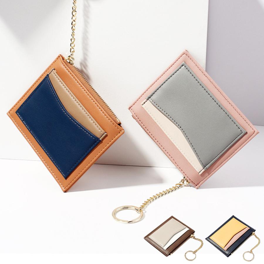 正規逆輸入品 カードケース コインケース レディース 薄型 スリム 小銭入れ ミニ財布 キーリング付き シンプル エレガント 上品1 026円 Sarozambia Com