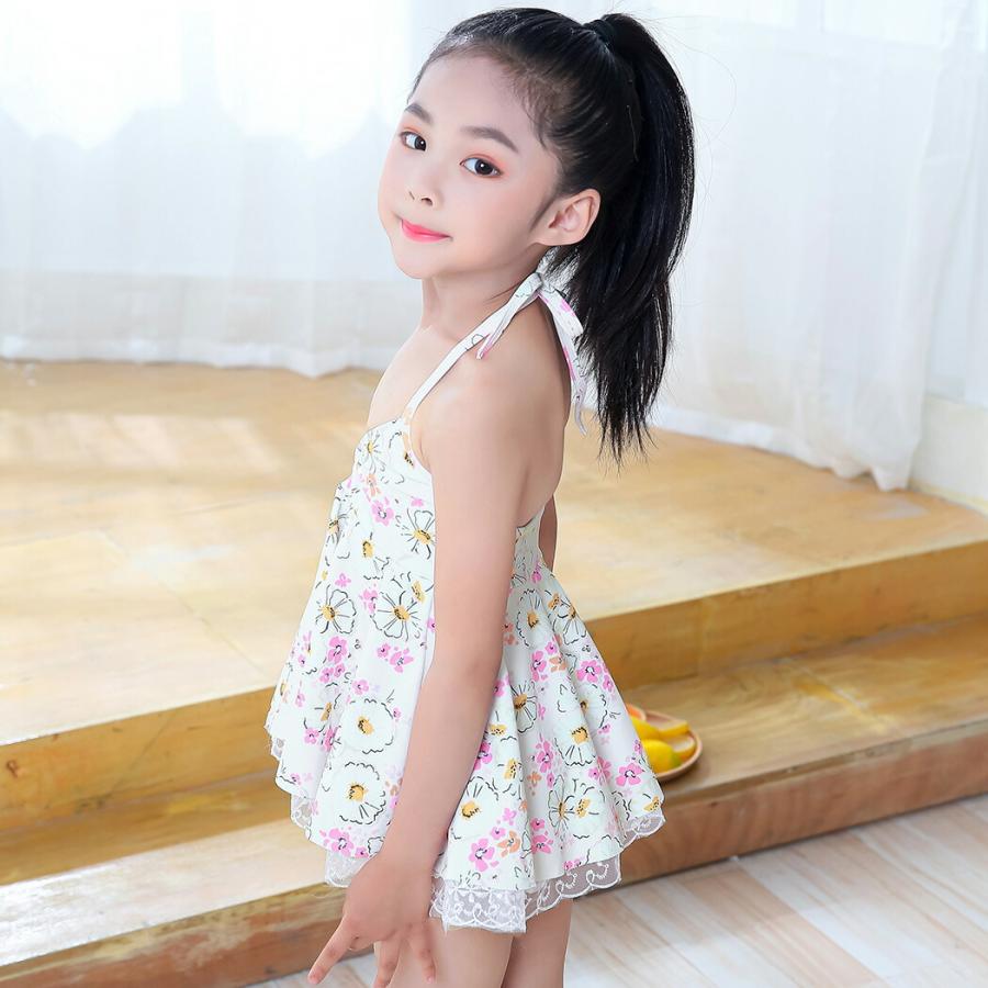 TeddyShop 子供 水着 女の子 キッズ セパレート ワンピース 短パン 