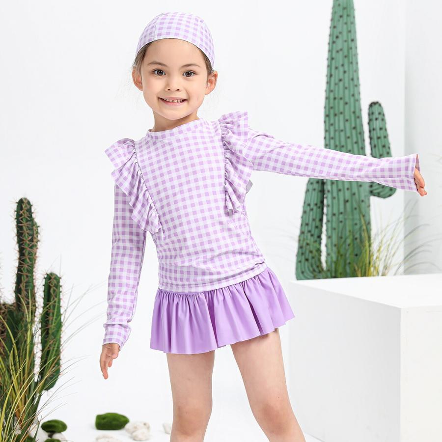 TeddyShop（テディショップ） 長袖 キッズ 水着 女の子 セパレート