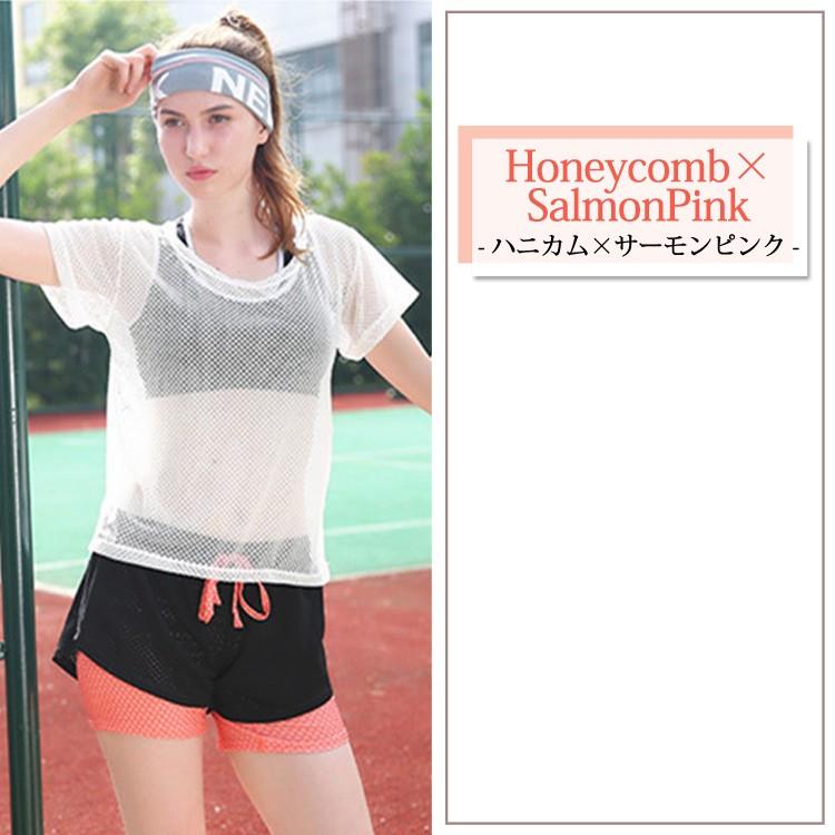 ショートパンツ レディース ショーパン 短パン ボトムス スパッツ一体型 薄手 大きいサイズ 体型カバー フィットネス ジム|水着ストア|18