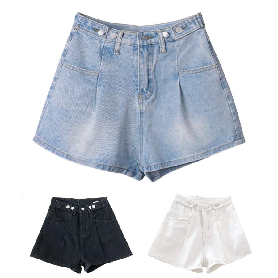 デニムショートパンツ レディース ジーンズ ショートデニム 細身 ボトムス 美脚見せ カジュアル シンプル アメカジ ストリート 可愛い 水着ストア 通販 Paypayモール