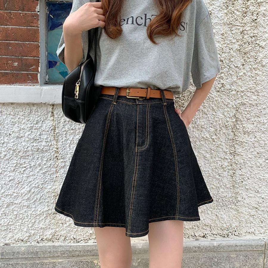 デニム スカート フレア レディース ボトムス 春 夏 おしゃれ かわいい