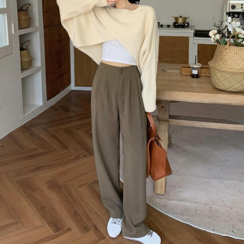 スラックス レディース ロングパンツ ボトムス 春秋 10分丈 きれいめ
