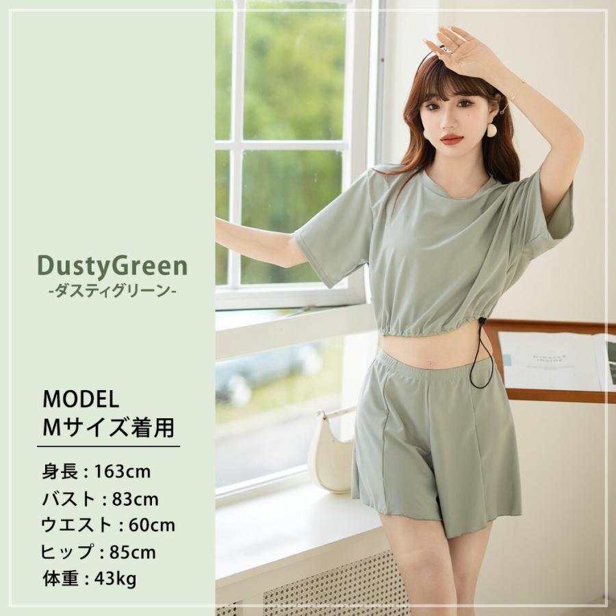 ラッシュガード レディース 上下セット 半袖 トップス パンツ 2 ラッシュガード レディース 上下セット 半袖 トップス パンツ 2