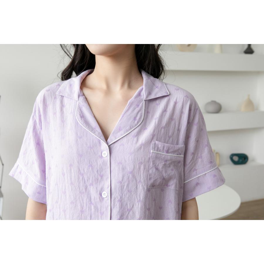 ルームウェア 夏 レディース 可愛い パジャマ 上下セット 半袖 短パン