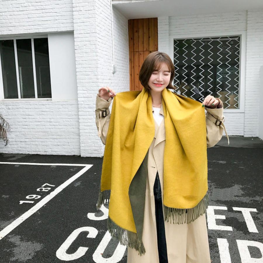 巻きストール マフラー 大判 ストール ショール レディース 小顔
