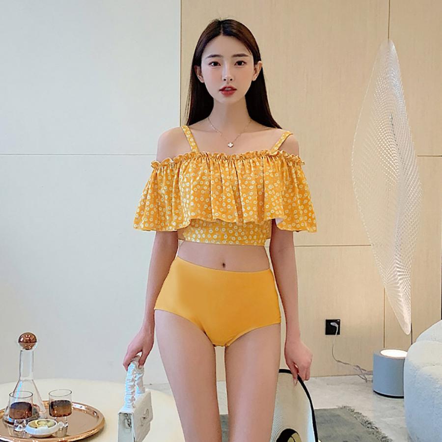TeddyShop 水着レディース ビキニ 3点セット オフショルダー TeddyShop 水着レディース ビキニ 3点セット オフショルダー