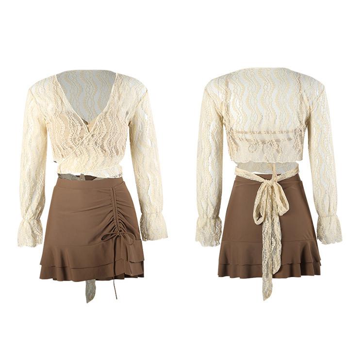 TeddyShop 水着 レディース ビキニ レースアップカシュクール TeddyShop 水着 レディース ビキニ レースアップカシュクール