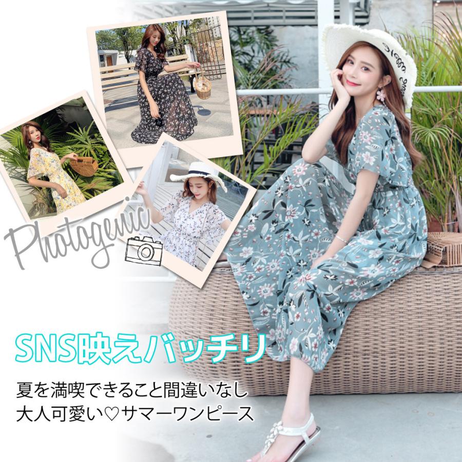 リゾートワンピース レディース サマードレス ロング マキシ丈 バックシャン 半袖 シフォン 透け Aライン 水着の上に着る服 Tops1026 水着ストア 通販 Yahoo ショッピング