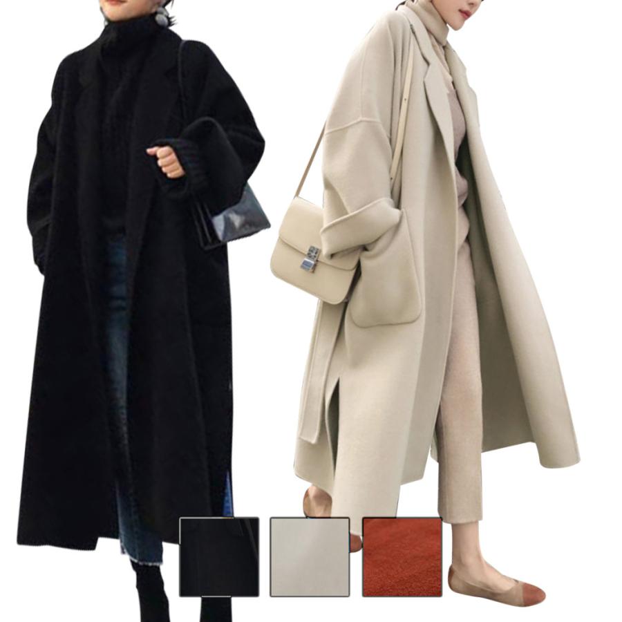 チェスターコート ロング丈 コート 冬 レディース ジャケット アウター トップス オーバーサイズ スリット 長袖 あったか 厚手 可愛い お洒落 水着ストア 通販 Paypayモール