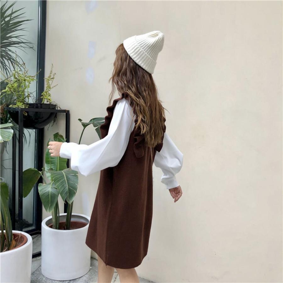 11点セット売り ワンピース バッグ ニット コート ベスト カーディガン 鞄 セール】 【洗える】リネンミドルゲージニット ベスト （ベスト