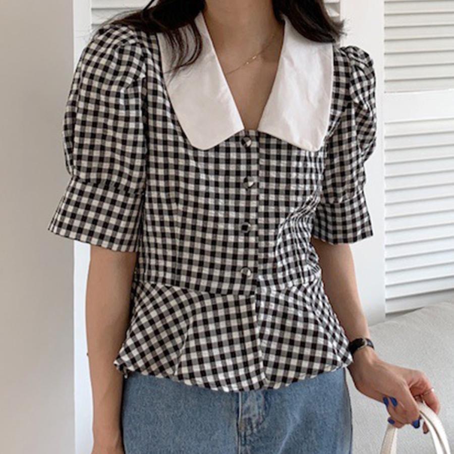 フリルブラウス 半袖 レディース オフィス おしゃれ かわいい カジュアル ペプラムトップス ミディアム丈 Vネック 春 夏 水着ストア 通販 Paypayモール