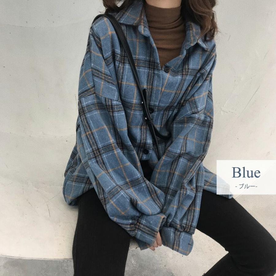 シャツ レディース 長袖 秋冬 アウター トップス ロング カジュアル