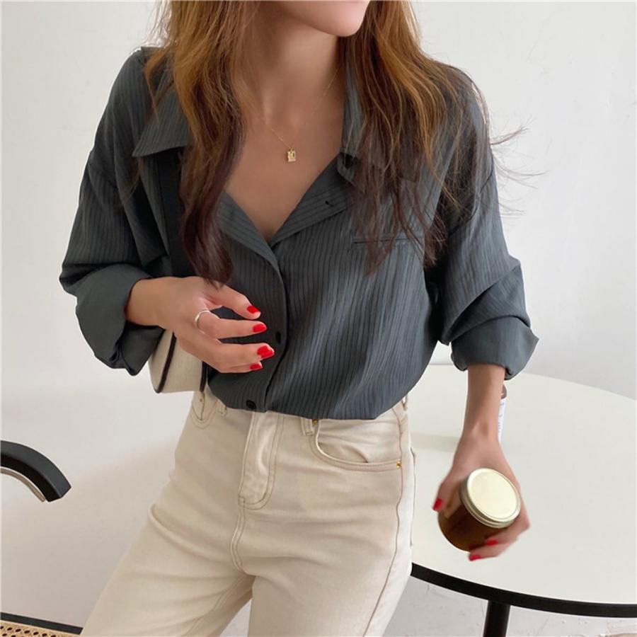 ストライプ シャツ レディース おしゃれ トップス 長袖 ブラウス