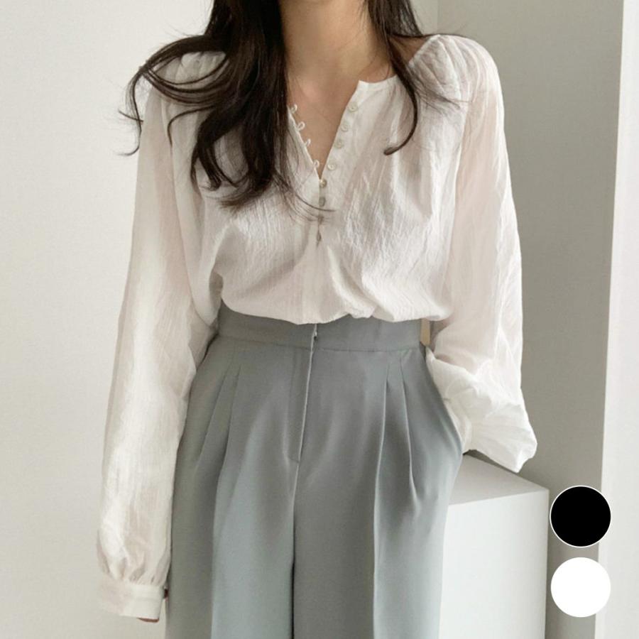 ブラウス レディース トップス 長袖 春秋 シャツ おしゃれ 黒 白 ゆったり 薄手 透け感 シアー シースルー 水着ストア 通販 Paypayモール