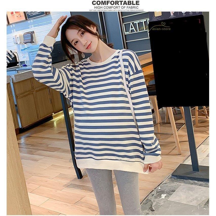 マタニティ 服 トレーナー トップス ビックシルエット チュニック 妊婦服 長袖 ゆったり 仕事服 ルームウェア 綺麗め レディース 体型カバー 秋 コーデ 産前産後 激安直営店
