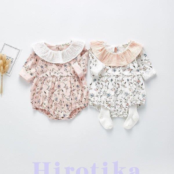 ベビー服 女の子 長袖 春 秋冬 キッズ服 60 70 80 90 100cm カバーオール ロンパース コットン カラフル
