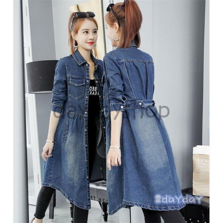 レディースファッション お買得限定品 夏売れ筋 トレンチコート デニム レディース デニムコート スプリングコート 秋 体型カバー アウター コート カジュアル 細身 Qag4jejper Royalprivilege Cl