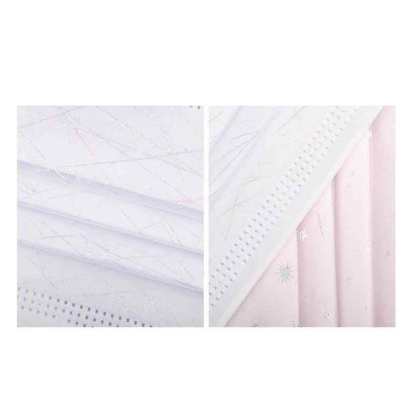 早割クーポン レースマスク 不織布 50枚 使い捨て おしゃれ 可愛い キラキラ 大人用 母の日 花柄 花粉対策 飛沫防止 Discoversvg Com