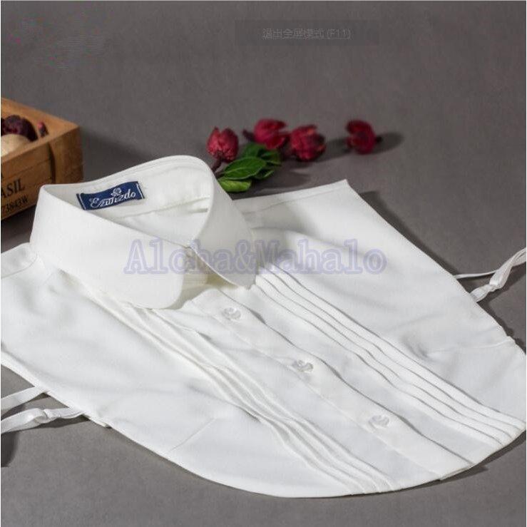 付け襟 シャツ 丸襟 フリル レディース つけ襟 偽襟 にせえり ネックレスタイプ アクセサリー 小物 世界的に