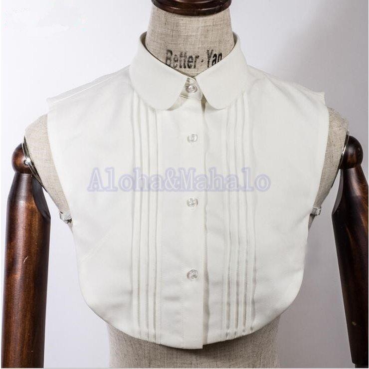 付け襟 シャツ 丸襟 フリル レディース つけ襟 偽襟 にせえり ネックレスタイプ アクセサリー 小物 世界的に