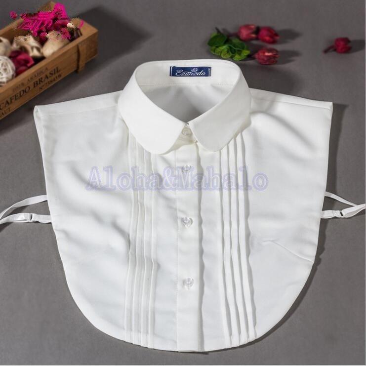 付け襟 シャツ 丸襟 フリル レディース つけ襟 偽襟 にせえり ネックレスタイプ アクセサリー 小物 世界的に