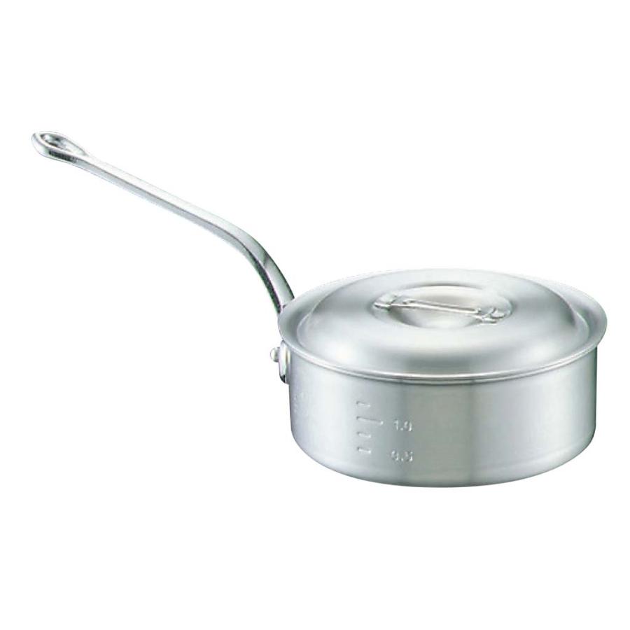 キング アルミ 浅型 片手鍋（目盛付）24cm : 水回り厨房の五輪 - 通販  