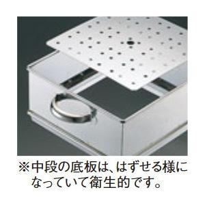 江部松商事 EBM 18-8 業務用角蒸器 28cm 3段 : 水回り厨房の五輪