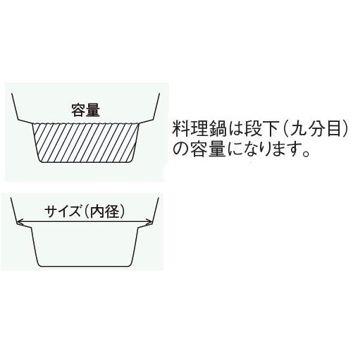 アルミ エレテック 料理鍋 39cmの画像