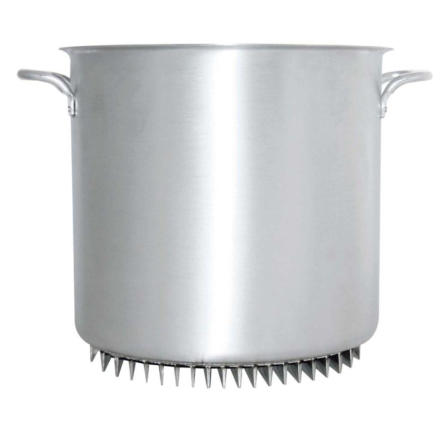 アルミ エコライン 寸胴鍋 33cm 蓋無（受注生産品 納期約2ヶ月） : 水