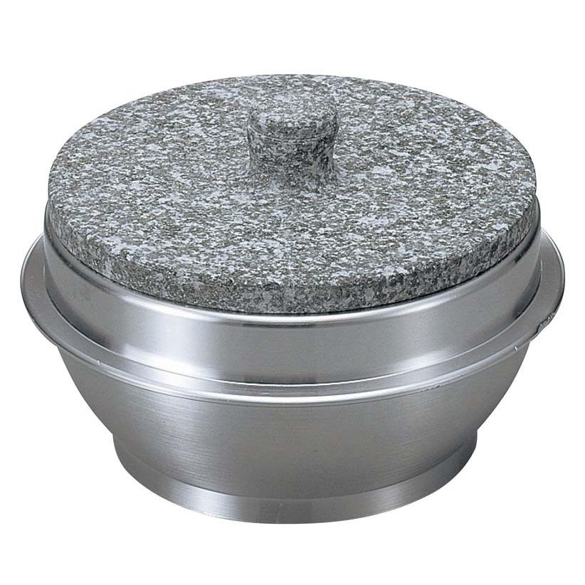 石焼釜 長水 遠赤 石蓋付 アルミ枠付 16cm