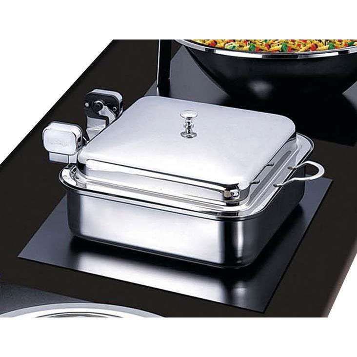 ハイパーラックス 角型電磁サーヴァー ステンレス鋼蓋手あい（油圧）55珊 HA-649 キッチン、日用品、文具-調理器具-料理別鍋