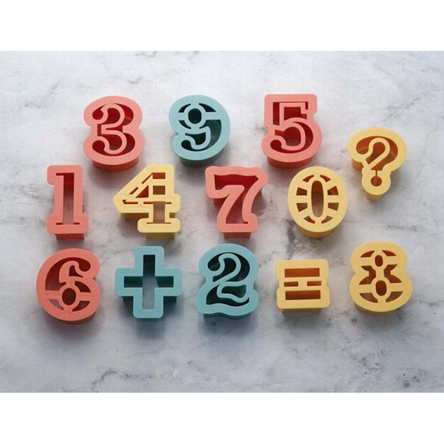 PC クッキー抜型 フィガ（数字）13pcs No.1734 : 水回り厨房の五輪