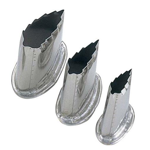 EBM 18-8 上物渕付 抜型 3Pcs 木の葉