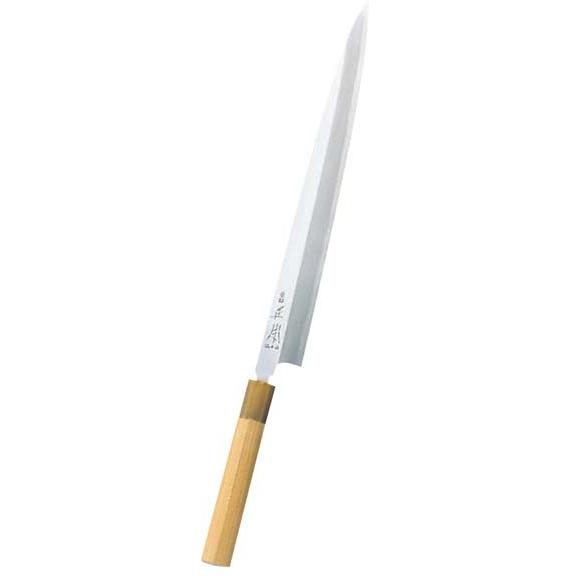 正本尺三寸蛸引き刺身包丁(霞玉白鋼)