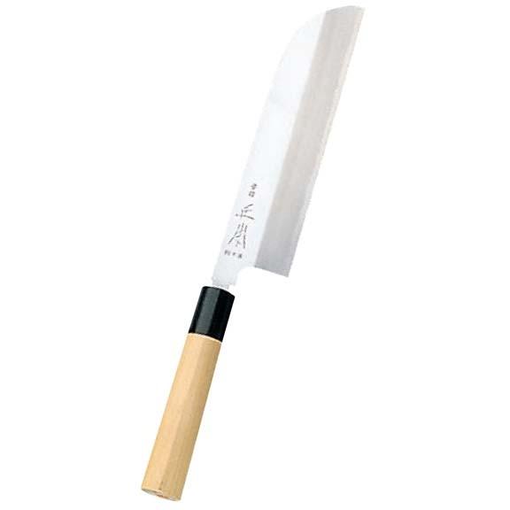 コンビニ受取対応商品】 正本 本霞（玉白鋼）鎌形薄刃 22.5cm KS
