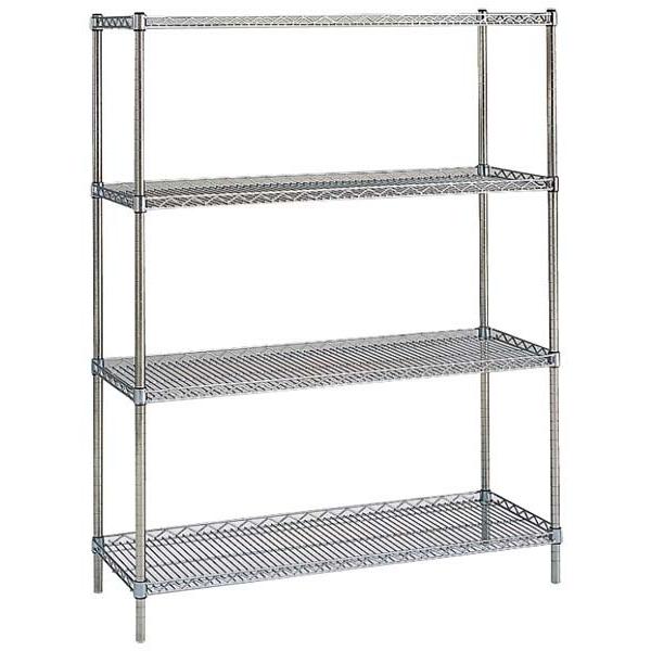 サイドアップエレクターシェルフ4段セット P2200×LU760