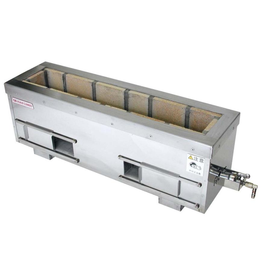 業務用　木炭コンロ　炭火コンロ　耐火レンガ 耐火レンガ木炭コンロ 火起しバーナー付 SCF-6036-B LP : 水回り厨房の