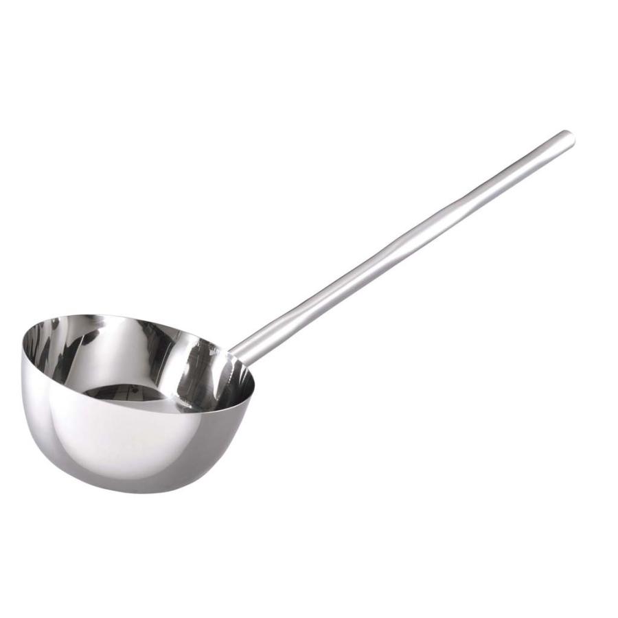 18-8 長柄付ひしゃく楕円グリップ 21cm（2.82L）柄長50cm