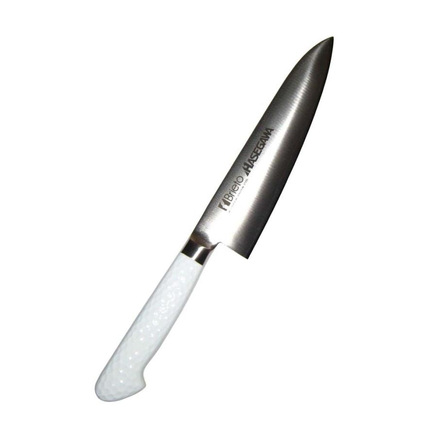 ハセガワ 抗菌カラー庖丁 牛刀 MGK-18 18cm ホワイト