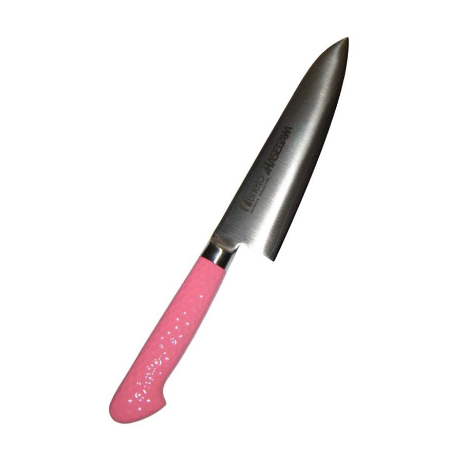 ハセガワ 抗菌カラー庖丁 牛刀 MGK-18 18cm ピンク