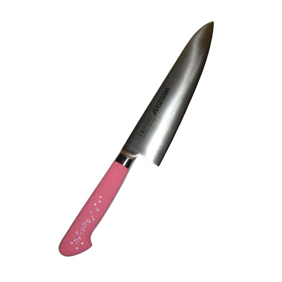 ハセガワ 抗菌カラー庖丁 牛刀 MGK-21 21cm ピンク