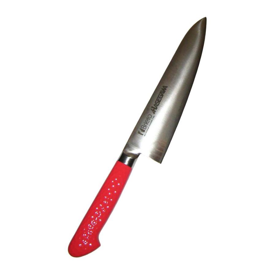 ハセガワ 抗菌カラー庖丁 牛刀 MGK-21 21cm レッド