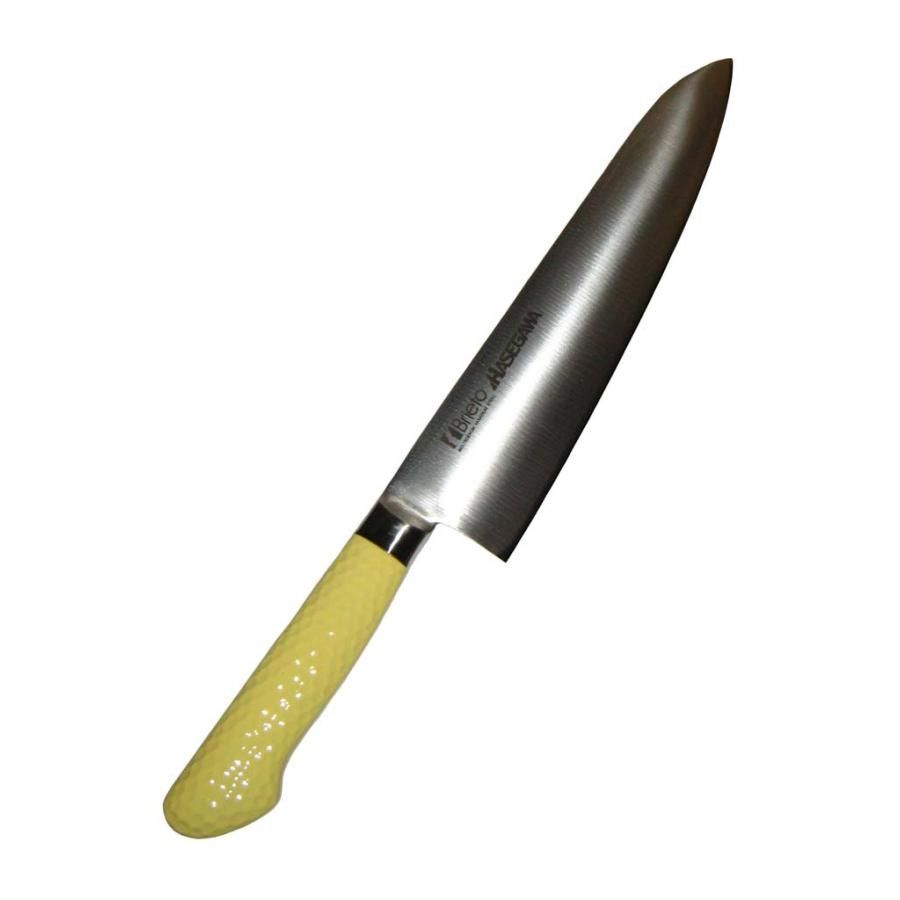 ハセガワ 抗菌カラー庖丁 牛刀 MGK-27 27cm イエロー